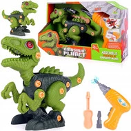 PROMO Dinozaur skręcany zielony + wiertarka 6367