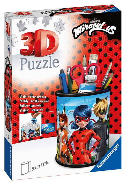 Puzzle 3D 54 Układanka Organizer MIRACULUM Przybornik Bajka 6+ Ravensburger