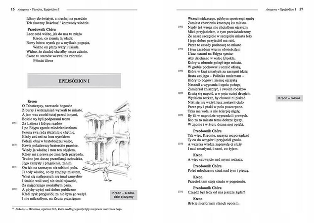 Antygona Lektury Z Opracowaniem Sofokles TW Greg