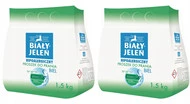 2x BIAŁY JELEŃ Hipoalergiczny Proszek Do Prania BIAŁYCH Biel Tkanin 1,5 kg