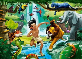 Puzzle 120 Układanka Disney KSIĘGA DŻUNGLI Zwierzęta Bajka 6+ Castorland