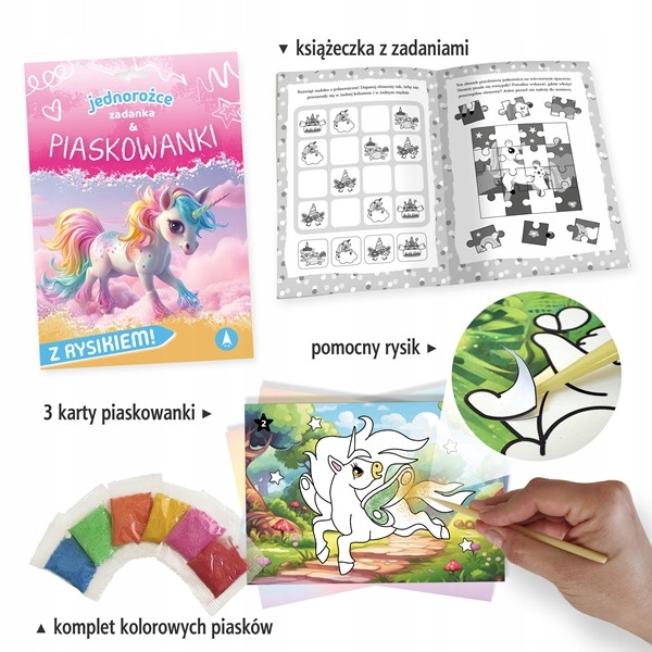 Zadanka & piaskowanki. Jednorożce