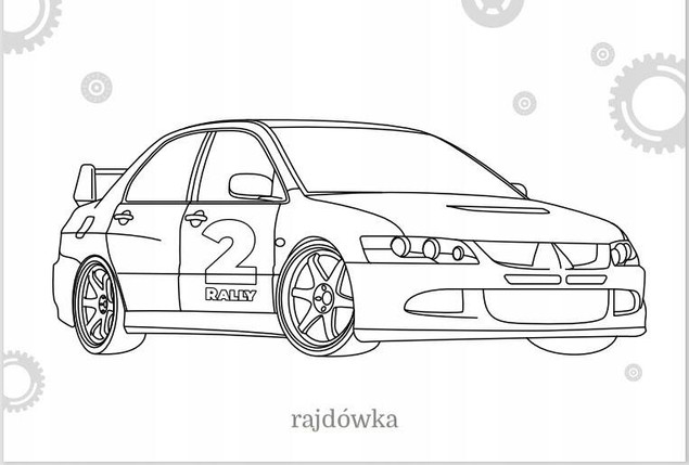 Maluszkowe malowanie. Wyścigówki