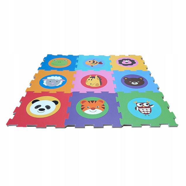 ZWIERZĘTA PUZZLE MATA PIANKOWA DLA DZIECI 9el 4004