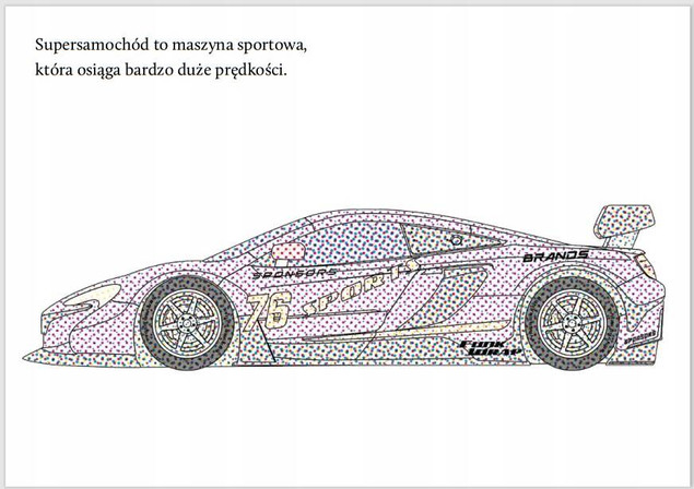Wyczaruj samochody wyścigowe. Malowanki wodne