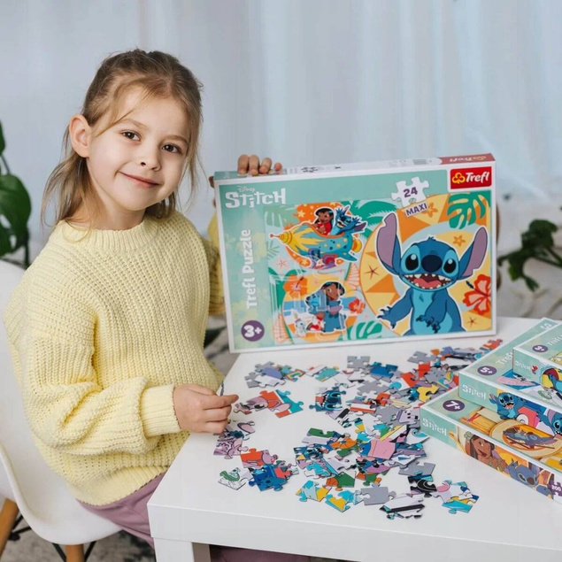 Puzzle 24 Maxi Układanka LILO I STITCH Wesoły Dzień Disney 3+ Trefl