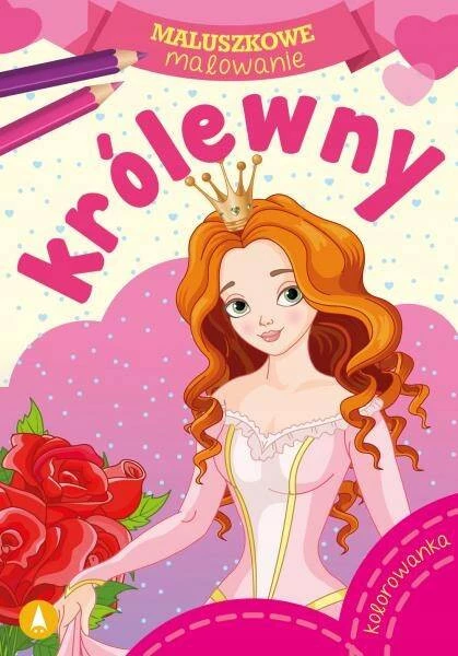 MALOWANKI KOLOROWANKI Z NAKLEJKAMI MALUSZKOWE MALOWANIE KRÓLEWNY