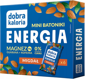 Mini Batoniki ENERGIA Magnez Guarana Kofeina Bez Cukru Dobra Kaloria 102g