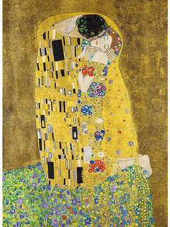 Puzzle 200 Drewniane Sztuka POCAŁUNEK Gustav Klimt Obraz 9+ Trefl 20247