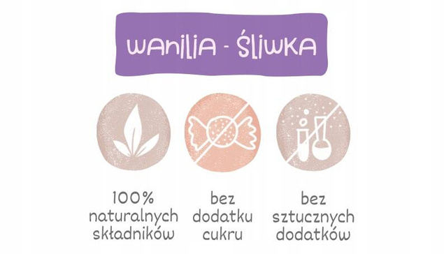 OTO Chrupki Naturalne WANILIA ŚLIWKA Pałeczki Orkiszowe Chia 25g Otolandia