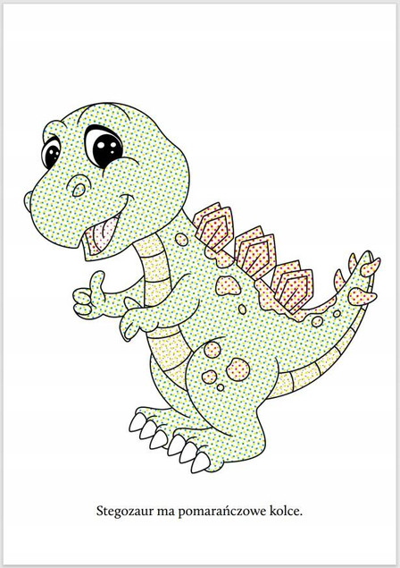 Malowanka wodna.Wyczaruj dinozaury