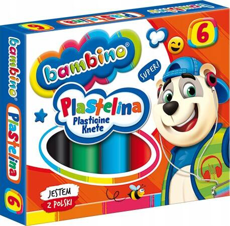 Plastelina 6kol Bambino p20 MAJEWSKI/cena za 1szt.