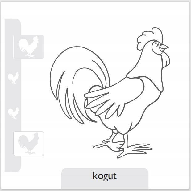 Pokoloruj zwierzaki z podwórka