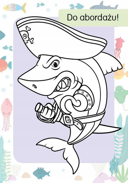 Kolorowanka z tatuażami. Rekiny Skrzat