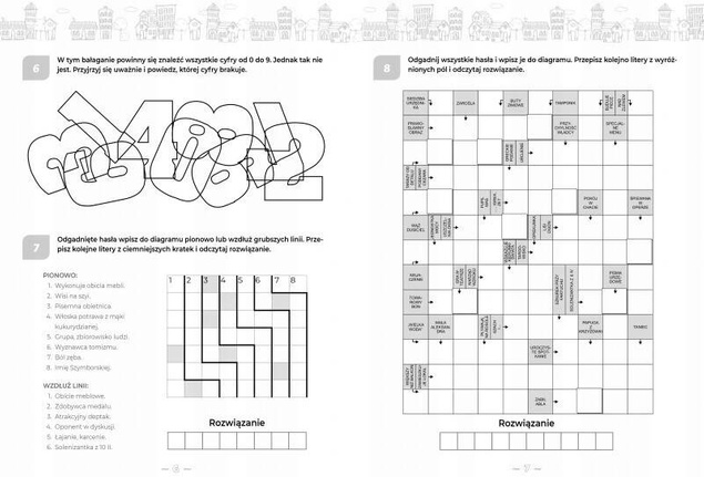 Krzyżówki Szyfrogramy Logiczne Wielka Księga Łamigłówek 8+ Aksjomat 4055