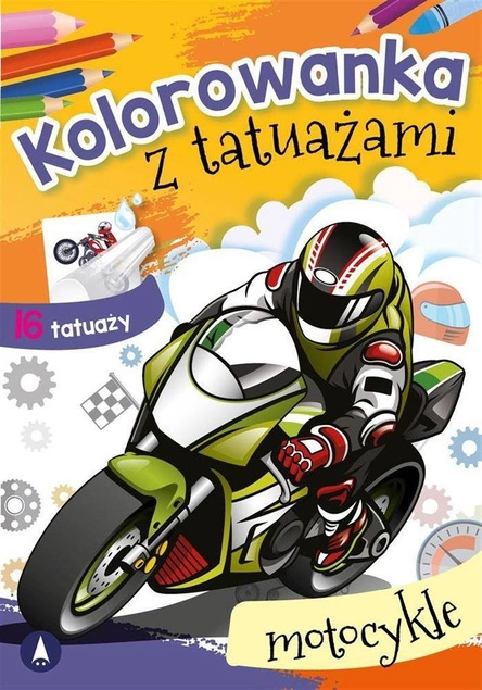 Kolorowanka Z Tatuażami Motocykle 3+ Skrzat