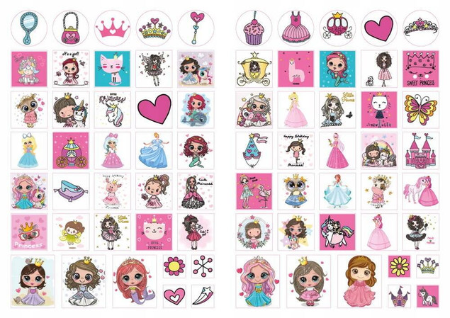 Nasze kochane księżniczki z naklejkami