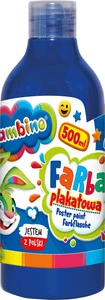 FARBA PLAKATOWA Szkolna Bambino 500 ml NIEBIESKA