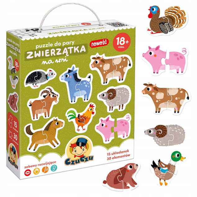 CzuCzu Puzzle do pary Zwierzątka na wsi