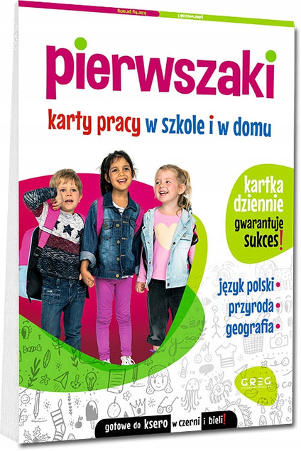 ZESTAW Pierwszaki Karty Pracy Klasa 1 Sylaby Angielski Matematyka 4w1 Greg