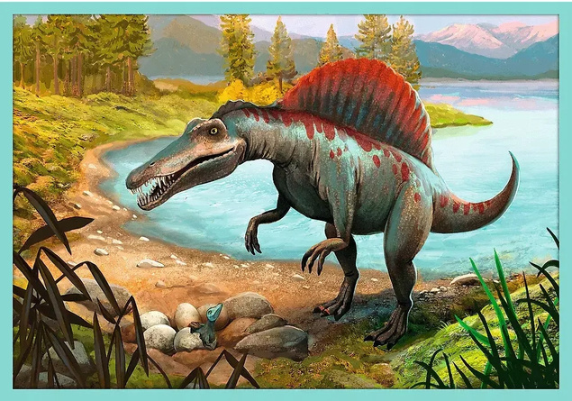 Puzzle 10w1 Układanka Gady DINOZAURY Prehistoryczne Świat 6+Trefl