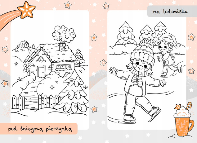 Malowanki z Mikołajem. Gwiazdka