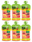 6x BOB SNAIL Smoothie BANAN MALINA Bez Dodatku Cukru Mus 120g