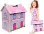 Duży DREWNIANY DOMEK DLA LALEK Mebelki NORIMPEX