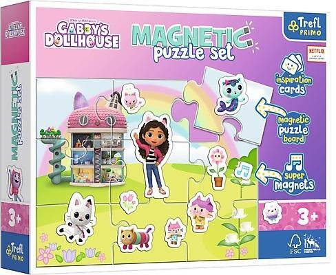 PUZZLE MAGNETYCZNE POZNAJ ŚWIAT GABI DOMEK GABI TREFL PRIMO