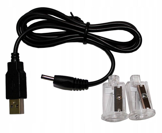 Temperówka elektryczna, podwójna, z pojemnikiem