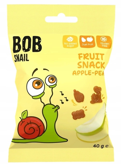 BOB SNAIL Żelki Owocowe MIX SMAKÓW Bez Dodatku Cukru 280g