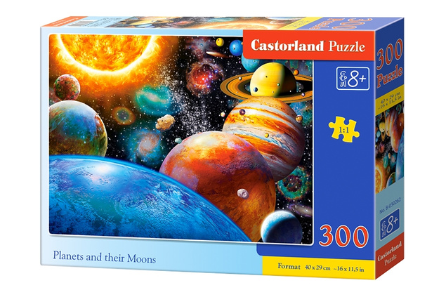 Puzzle 300 Układanka Dla Dzieci Kosmos PLANETY Księżyc Słońce 8+ Castor