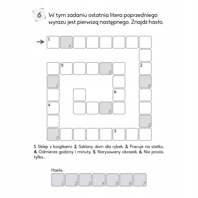 Łamigłówki z ołówkiem 7+. Książeczka pomarańczowa