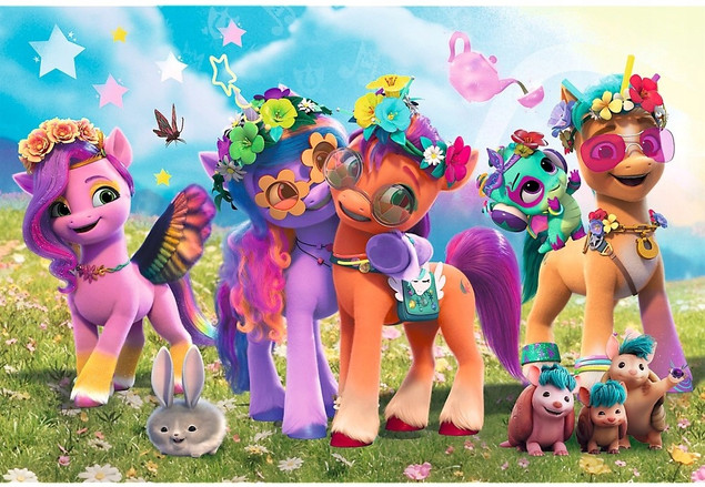 Puzzle 100 Układanka Pony KUCYKI Konie Koniki Koń Słodkie 5+ Trefl 16463