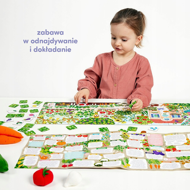 Puzzle Co Rośnie w OGRÓDKU 3+ 4+ 40el. Układanka CzuCzu 914826