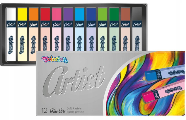 Pastele Suche Szkole ARTIST 12 Kolorów Colorino 65238
