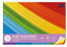Blok rysunkowy A4 kolor Int. p10. INTERDRUK cena za 1 szt.