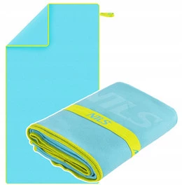 NCR11 JASNONIEBIESKI RĘCZNIK Z MIKROFIBRY 140x70 cm NILS CAMP