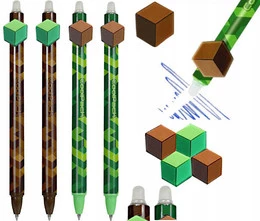4x Długopis Wymazywalny Automatyczny MINECRAFT City Jungle CoolPack