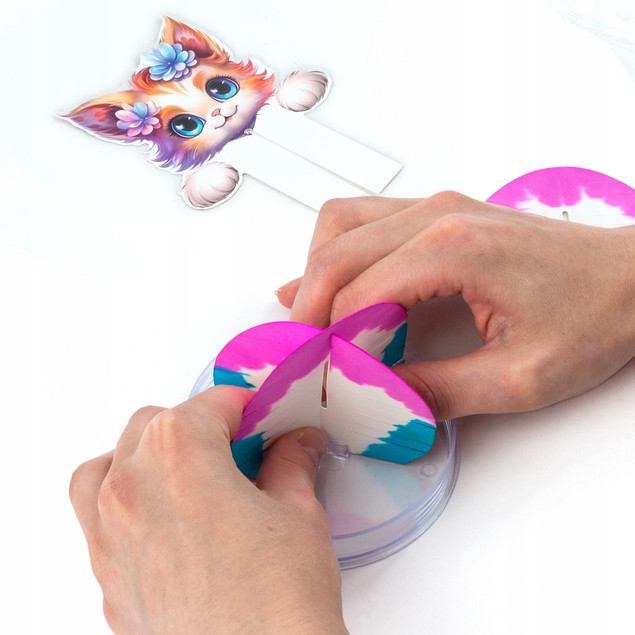 ZESTAW KREATYWNY MAGICZNY KRYSTALICZNY KOTEK KIDEA