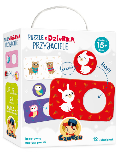 Układanki Z Dziurką Przyjaciele Puzzle 15M+ CzuCzu