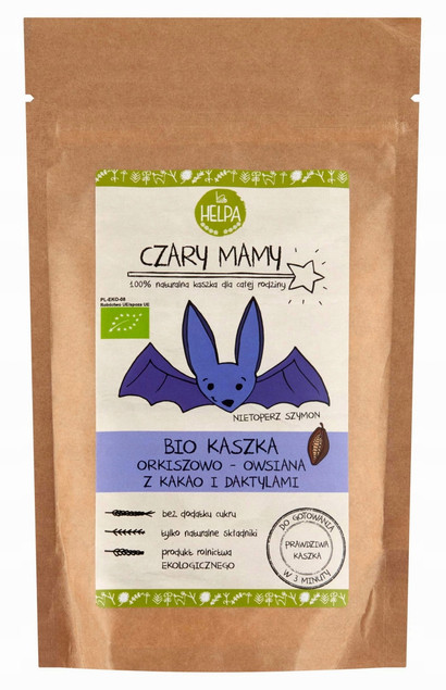 BIO Kaszka Orkiszowo - Owsiana z Kakao i Daktylami 200 g Helpa