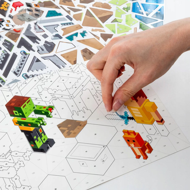 Wyklejanka GAME Minecraft Wyklejanka Po Numerach Kidea