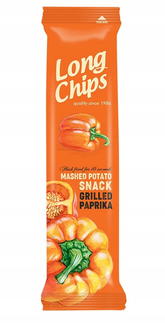 LONG CHIPS Chipsy Ziemniaczane MIX SMAKÓW 75g x10