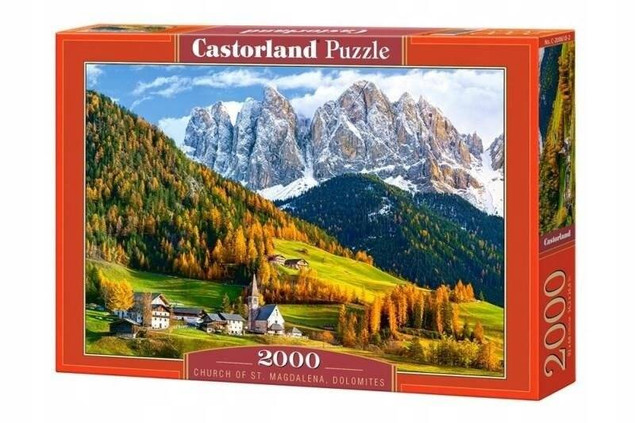 Puzzle 2000 Kościół św. Magdaleny, Dolomity Castorland