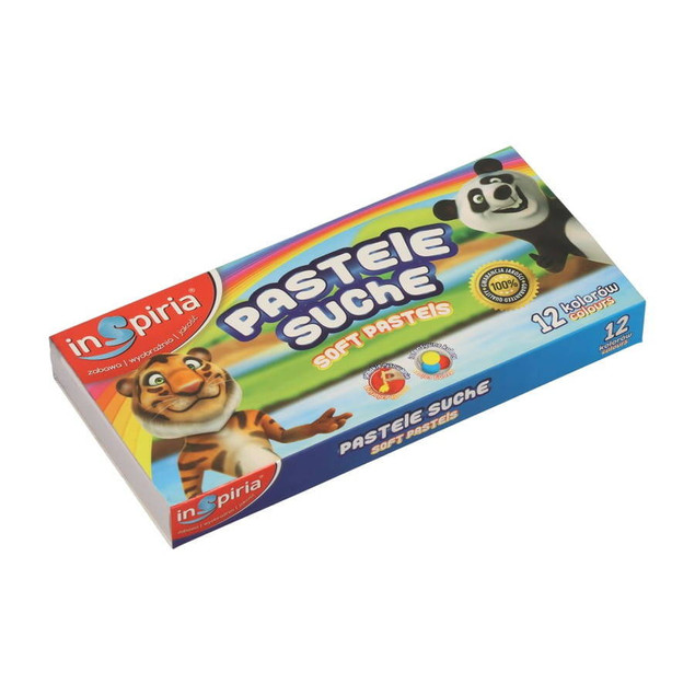 PASTELE SUCHE KREDKI PASTELOWE 12 KOLORÓW INSPIRIA