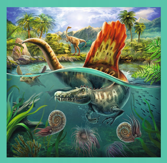 Puzzle 3w1 Niezwykły świat dinozaurów Trefl 34837