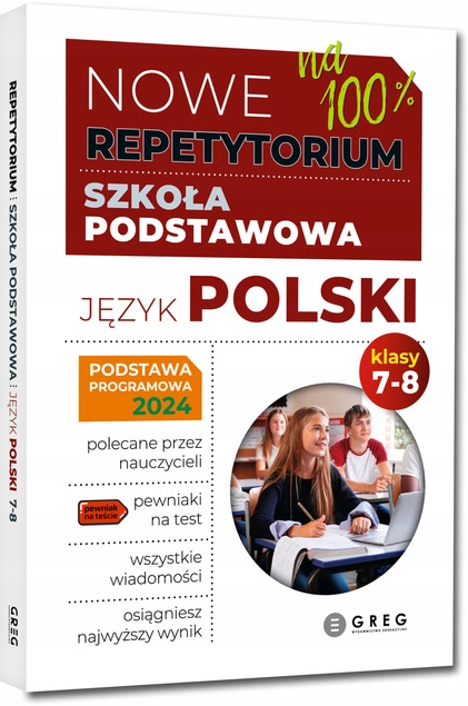 Nowe Repetytorium Szkoła Podstawowa JĘZYK POLSKI kl. 7-8 2025 Greg