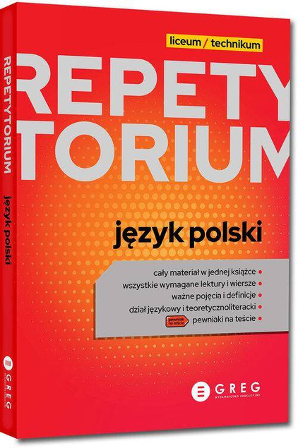 Repetytorium Język Polski Liceum/Technikum Matura 2024 Greg