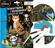 WYDRAPYWANKA KOLOROWANKA ZWIERZĘTA 6 ark. + RYSIK